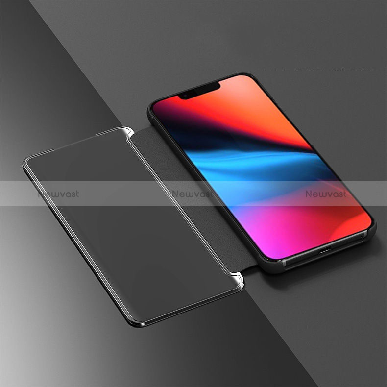 Leather Case Stands Flip Mirror Cover Holder L01 for Oppo Reno6 Pro 5G