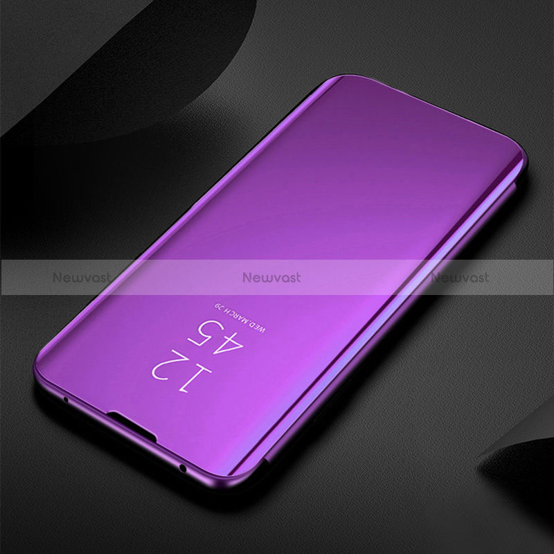 Leather Case Stands Flip Mirror Cover Holder L01 for Oppo Reno6 Pro+ Plus 5G