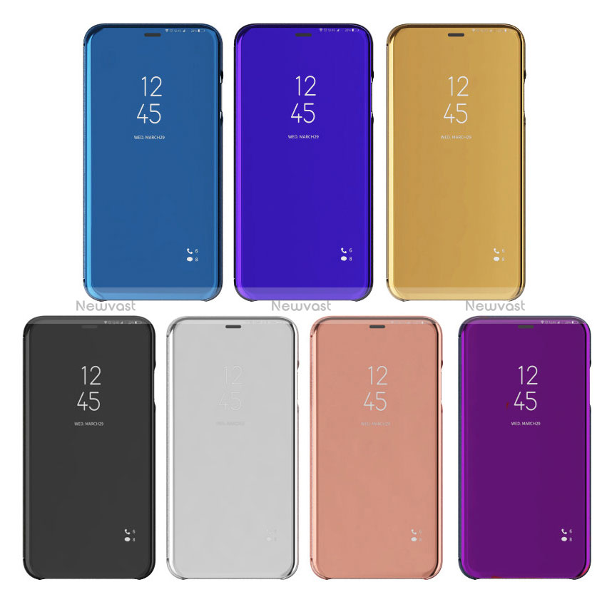 Leather Case Stands Flip Mirror Cover Holder L01 for Samsung Galaxy A71 5G