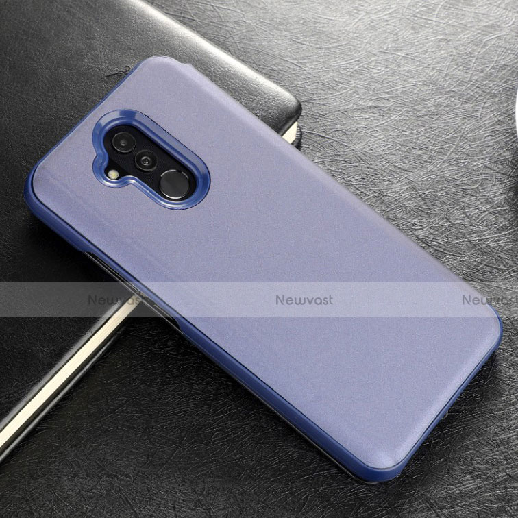 Leather Case Stands Flip Mirror Cover Holder L02 for Huawei Mate 20 Lite