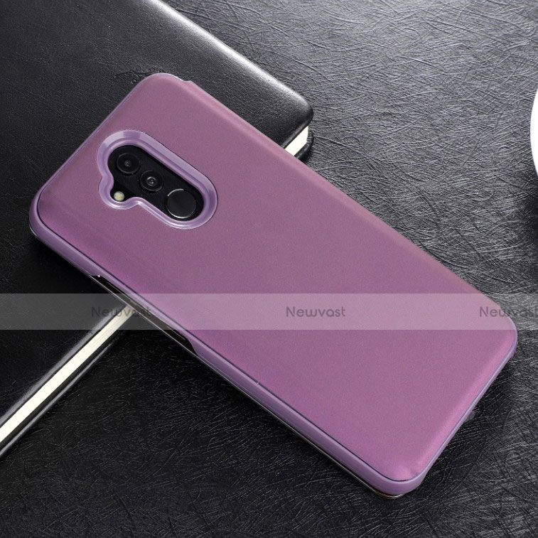 Leather Case Stands Flip Mirror Cover Holder L02 for Huawei Mate 20 Lite