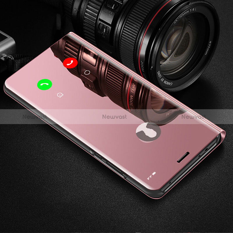 Leather Case Stands Flip Mirror Cover Holder L03 for Oppo Reno8 Pro 5G