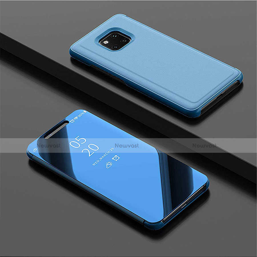 Leather Case Stands Flip Mirror Cover Holder L04 for Huawei Mate 20 Pro