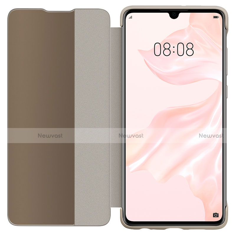 Leather Case Stands Flip Mirror Cover Holder L05 for Huawei P30