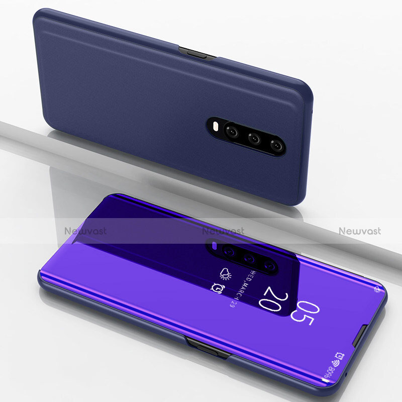 Leather Case Stands Flip Mirror Cover Holder M02 for Oppo RX17 Pro