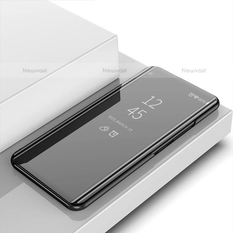 Leather Case Stands Flip Mirror Cover Holder M02 for Xiaomi Mi 11 5G Black