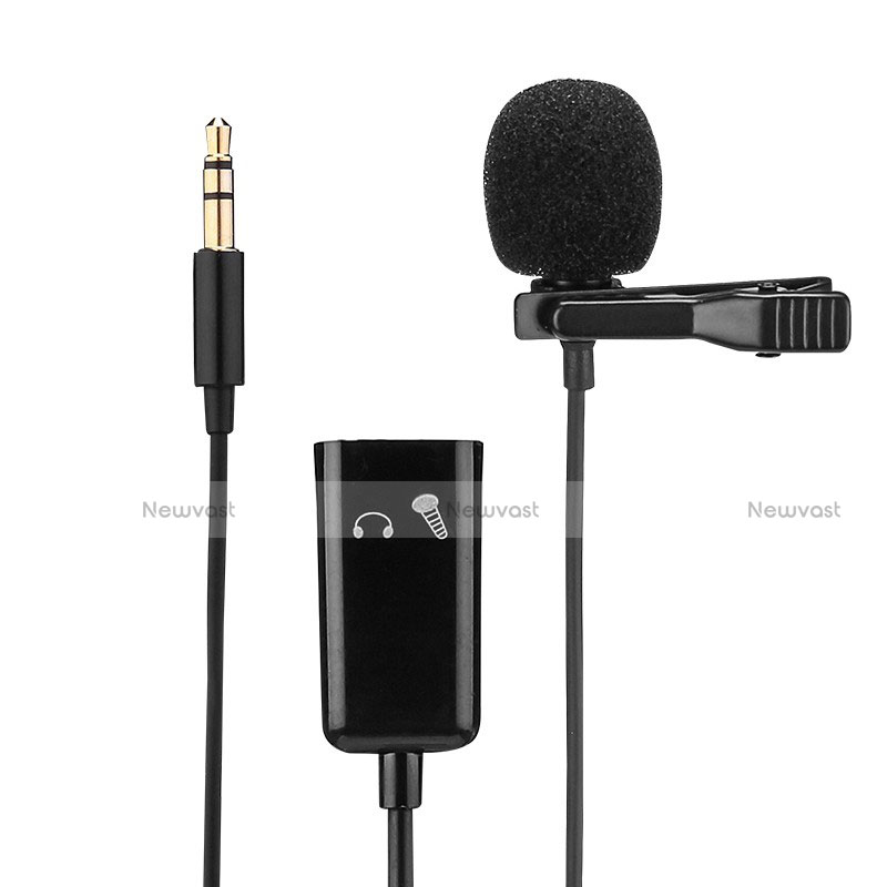 Luxury 3.5mm Mini Handheld Microphone Singing Recording K01 Black