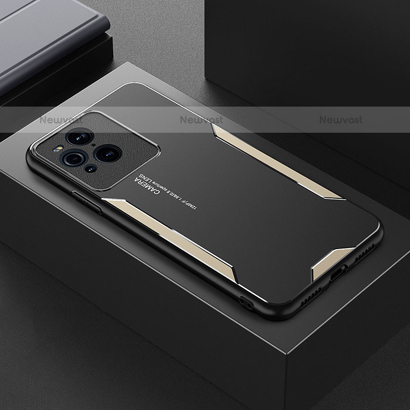 Luxury Aluminum Metal Back Cover and Silicone Frame Case for Oppo Find X3 Pro 5G