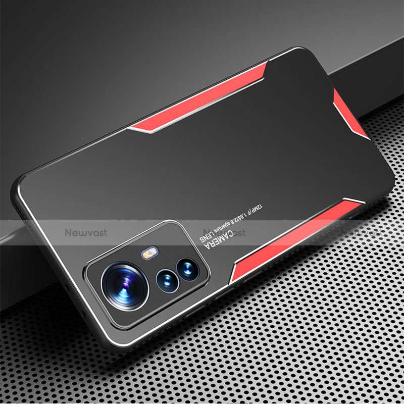 Luxury Aluminum Metal Back Cover and Silicone Frame Case for Xiaomi Mi 12 5G