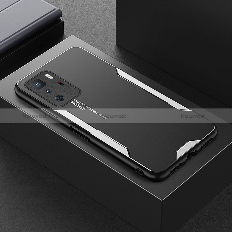 Luxury Aluminum Metal Back Cover and Silicone Frame Case for Xiaomi Poco X3 GT 5G