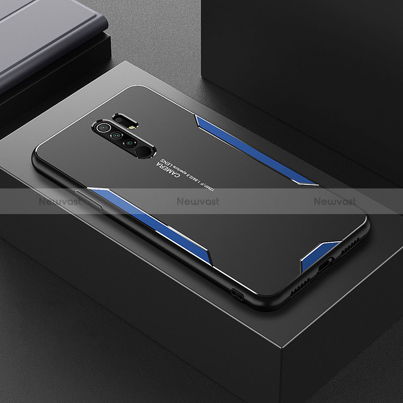 Luxury Aluminum Metal Back Cover and Silicone Frame Case for Xiaomi Redmi 9 Prime India