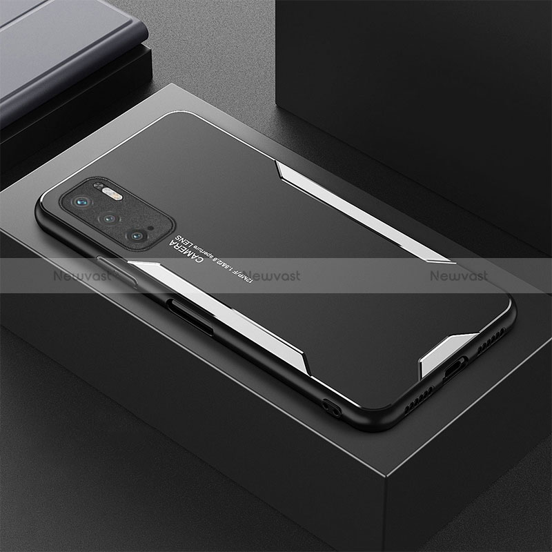 Luxury Aluminum Metal Back Cover and Silicone Frame Case for Xiaomi Redmi Note 11 SE 5G