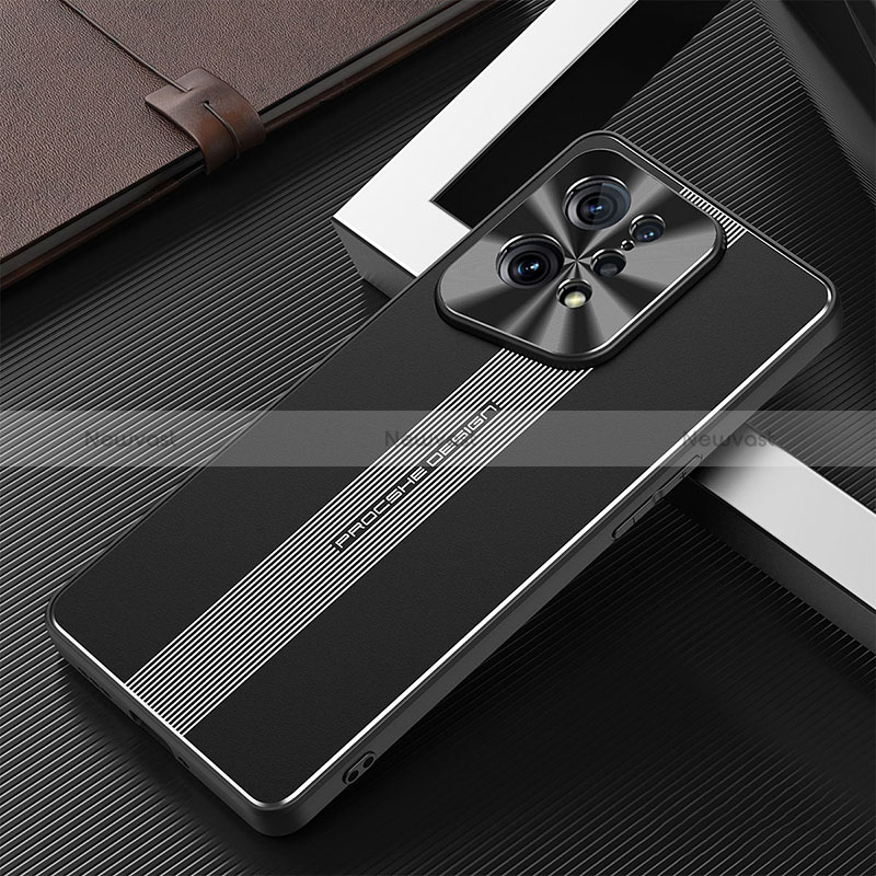 Luxury Aluminum Metal Back Cover and Silicone Frame Case J01 for Oppo Find X5 5G