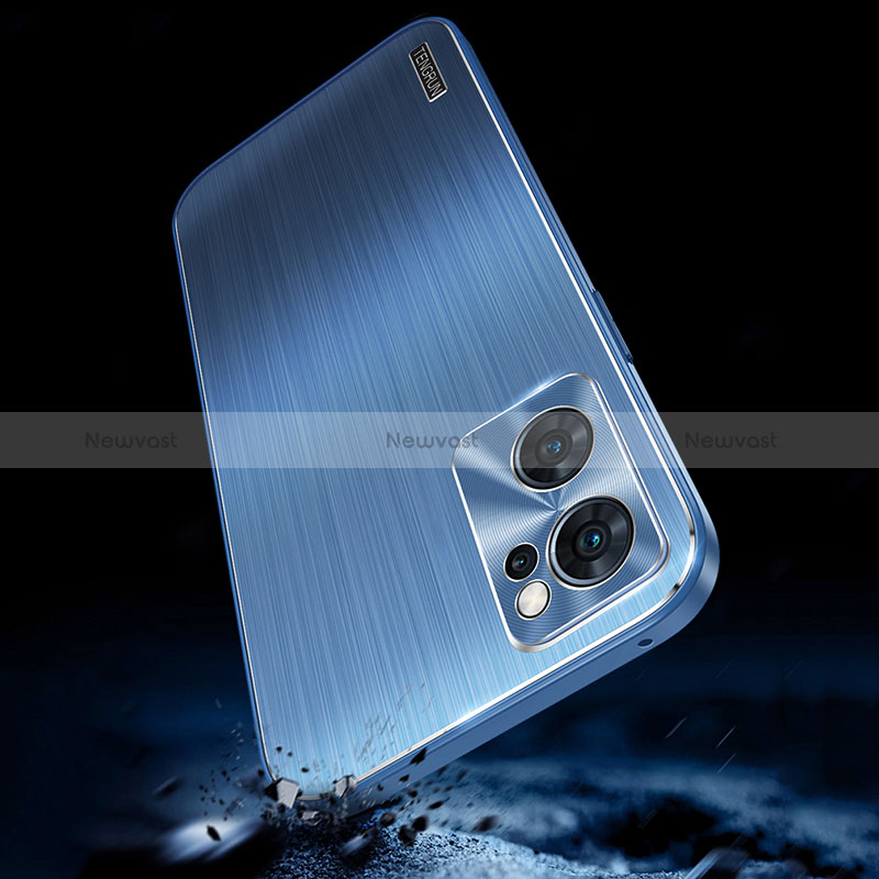 Luxury Aluminum Metal Back Cover and Silicone Frame Case J01 for Oppo Reno7 Pro 5G