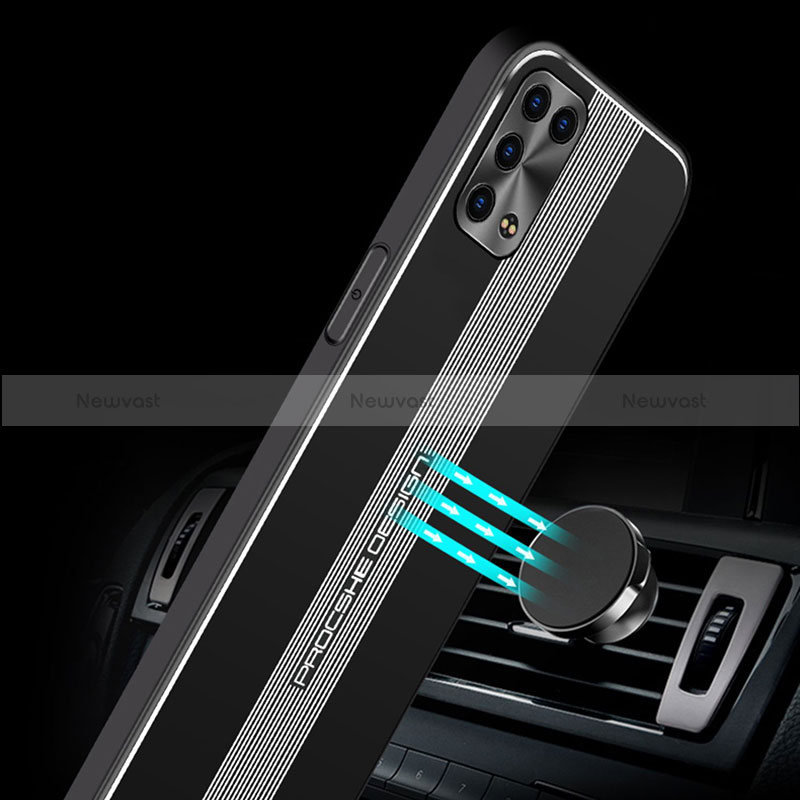 Luxury Aluminum Metal Back Cover and Silicone Frame Case J02 for Oppo Reno6 Pro+ Plus 5G