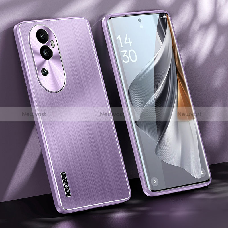 Luxury Aluminum Metal Back Cover and Silicone Frame Case JL1 for Oppo Reno10 Pro+ Plus 5G
