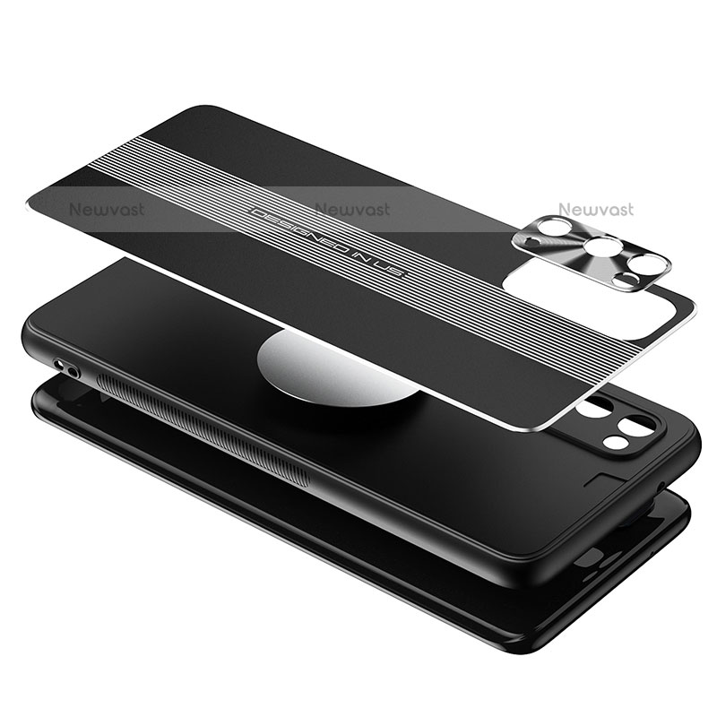 Luxury Aluminum Metal Back Cover and Silicone Frame Case JL1 for Samsung Galaxy S20 Plus