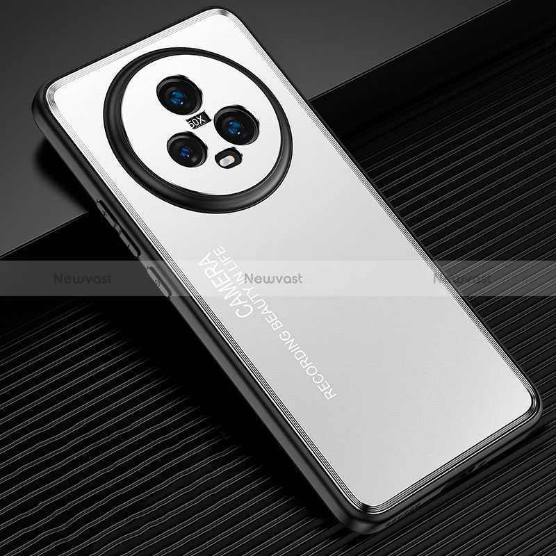 Luxury Aluminum Metal Back Cover and Silicone Frame Case JL2 for Huawei Honor Magic5 5G
