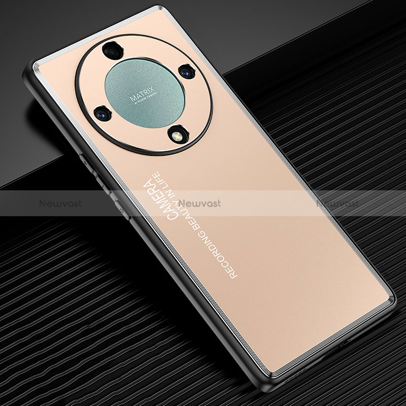 Luxury Aluminum Metal Back Cover and Silicone Frame Case JL2 for Huawei Honor Magic5 Lite 5G