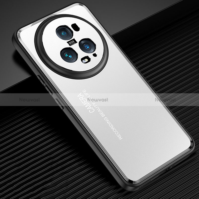 Luxury Aluminum Metal Back Cover and Silicone Frame Case JL2 for Huawei Honor Magic5 Pro 5G