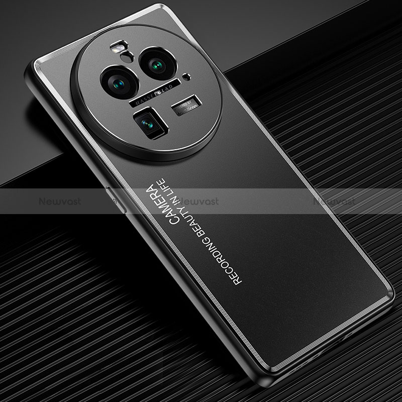 Luxury Aluminum Metal Back Cover and Silicone Frame Case JL2 for Oppo Find X6 5G