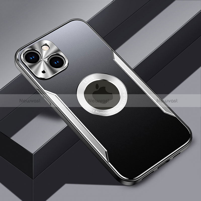 Luxury Aluminum Metal Back Cover and Silicone Frame Case with Mag-Safe Magnetic JL3 for Apple iPhone 13