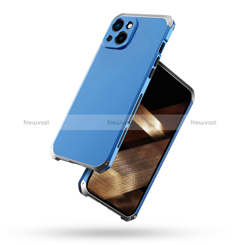 Luxury Aluminum Metal Cover Case 360 Degrees for Apple iPhone 15 Plus