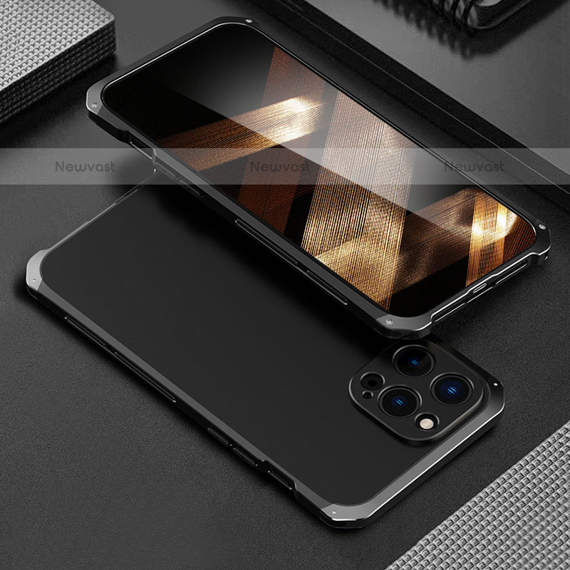 Luxury Aluminum Metal Cover Case 360 Degrees for Apple iPhone 15 Pro
