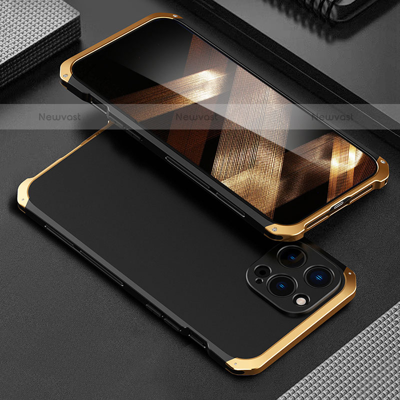 Luxury Aluminum Metal Cover Case 360 Degrees for Apple iPhone 15 Pro