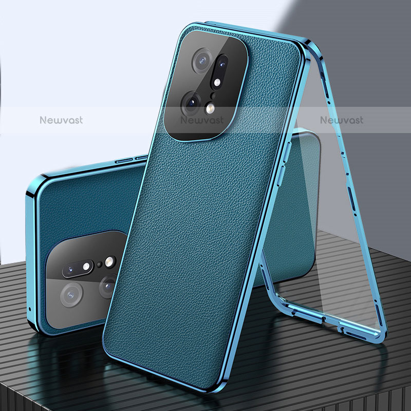Luxury Aluminum Metal Cover Case 360 Degrees for Oppo Find X5 Pro 5G Green