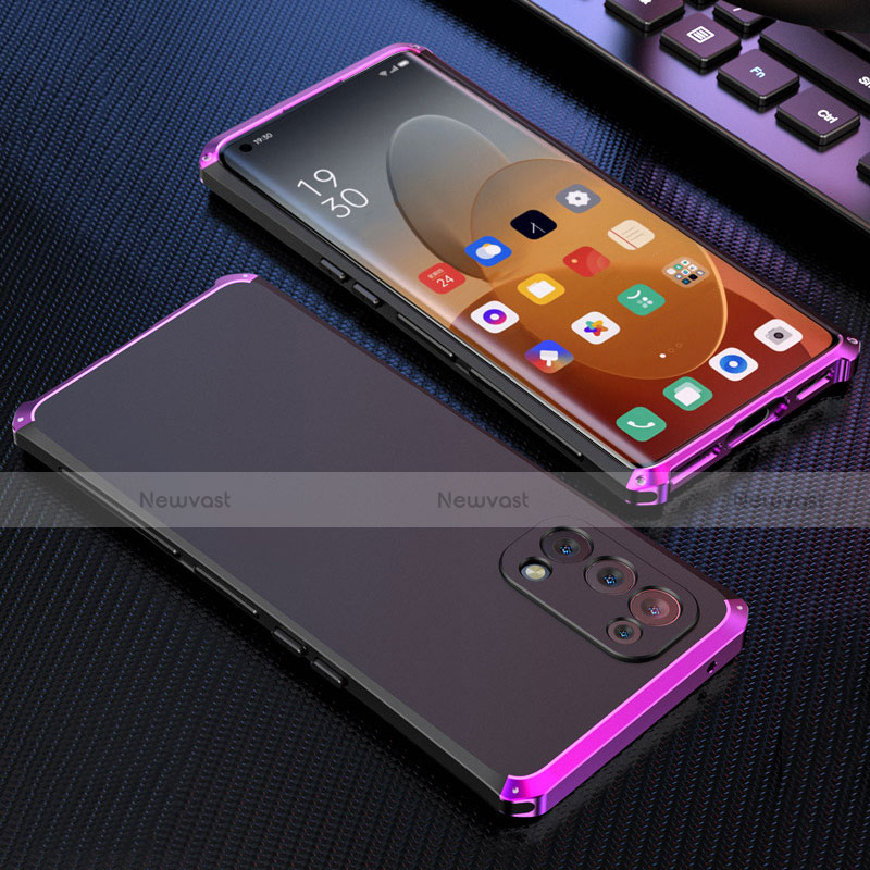 Luxury Aluminum Metal Cover Case 360 Degrees for Oppo Reno5 Pro 5G