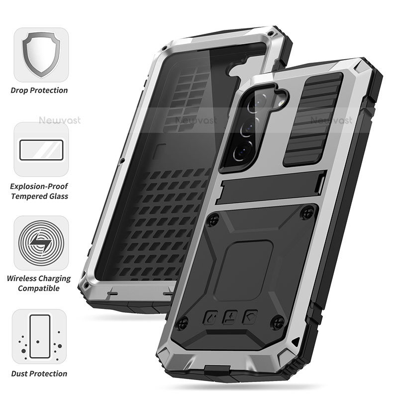 Luxury Aluminum Metal Cover Case 360 Degrees for Samsung Galaxy S21 FE 5G