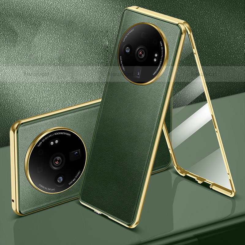Luxury Aluminum Metal Cover Case 360 Degrees for Xiaomi Mi 12 Ultra 5G Green