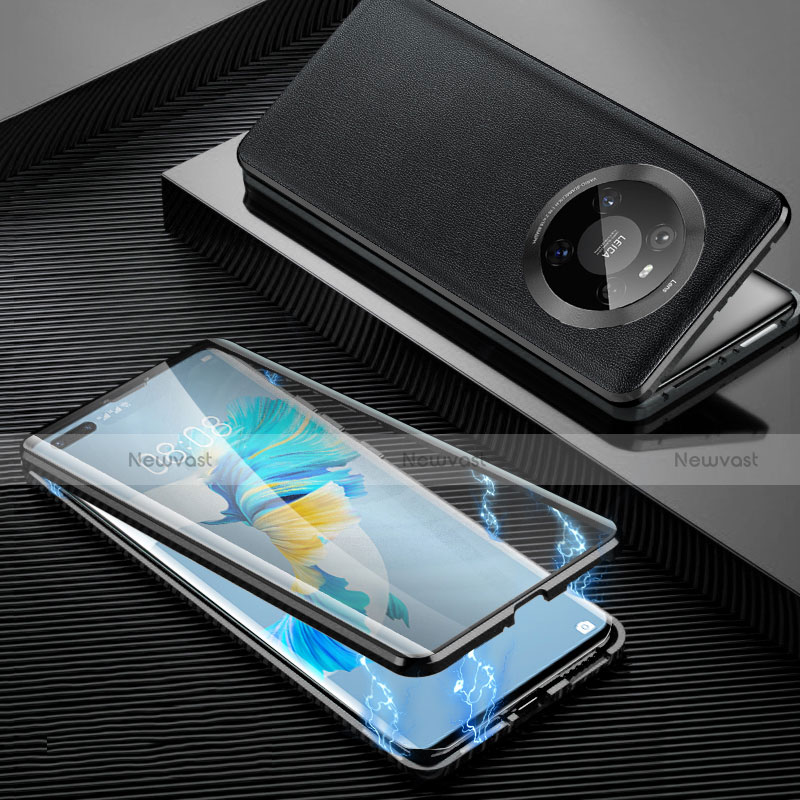 Luxury Aluminum Metal Cover Case 360 Degrees K01 for Huawei Mate 40E Pro 4G Black