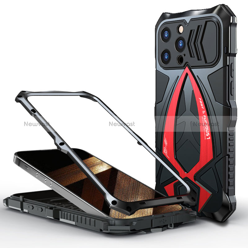 Luxury Aluminum Metal Cover Case 360 Degrees LF1 for Apple iPhone 15 Pro