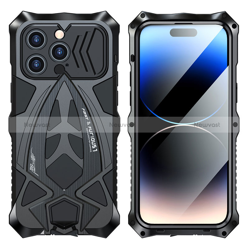 Luxury Aluminum Metal Cover Case 360 Degrees LF2 for Apple iPhone 14 Pro