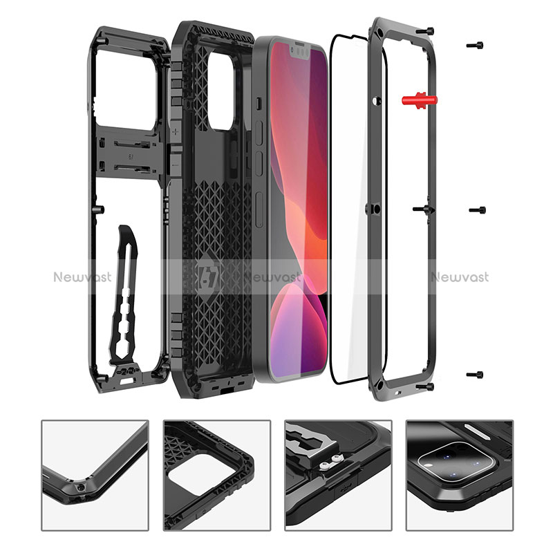 Luxury Aluminum Metal Cover Case 360 Degrees LK1 for Apple iPhone 13 Pro Max