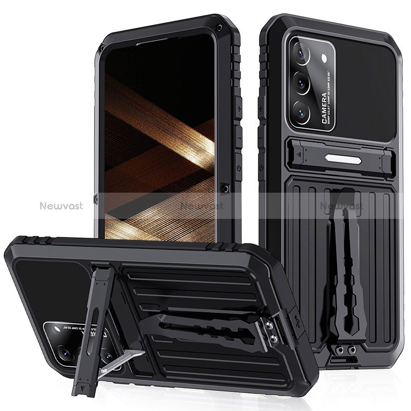 Luxury Aluminum Metal Cover Case 360 Degrees LK1 for Samsung Galaxy S23 5G Black