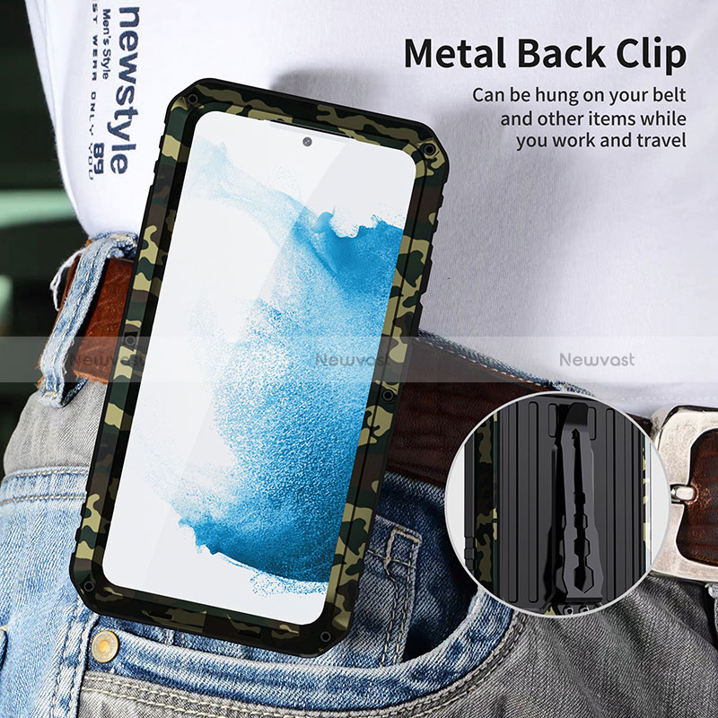 Luxury Aluminum Metal Cover Case 360 Degrees LK1 for Samsung Galaxy S23 Plus 5G