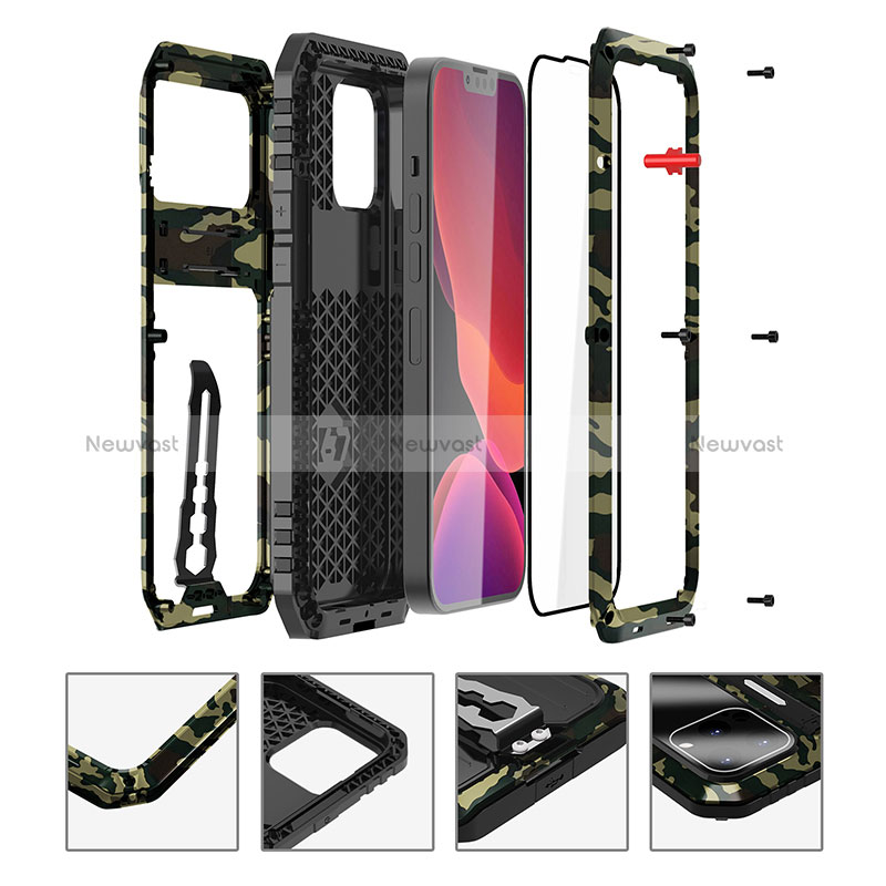 Luxury Aluminum Metal Cover Case 360 Degrees LK2 for Apple iPhone 14 Pro