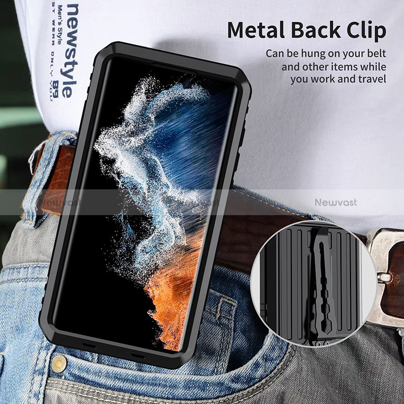 Luxury Aluminum Metal Cover Case 360 Degrees LK2 for Samsung Galaxy S22 Ultra 5G