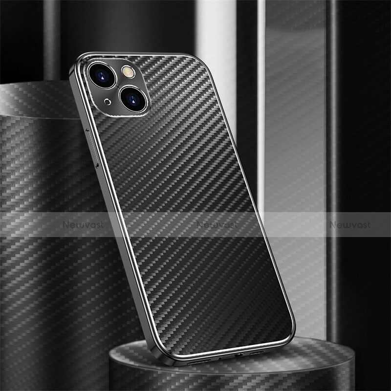 Luxury Aluminum Metal Cover Case 360 Degrees M01 for Apple iPhone 13 Mini Black