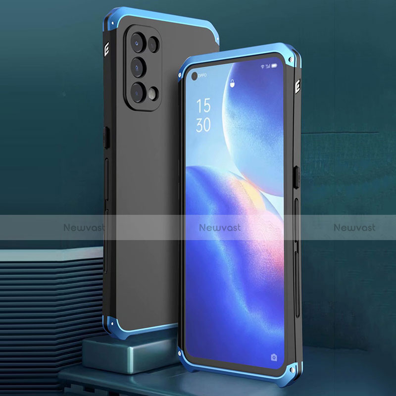 Luxury Aluminum Metal Cover Case 360 Degrees M02 for Oppo Reno5 5G