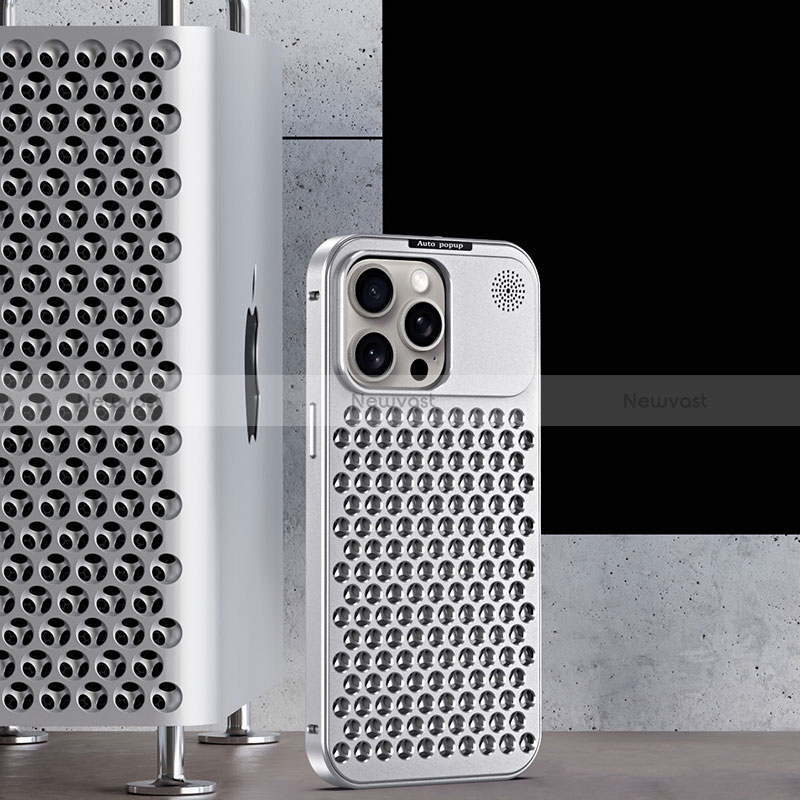 Luxury Aluminum Metal Cover Case 360 Degrees QC3 for Apple iPhone 14 Pro