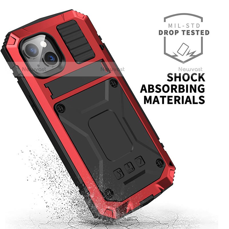 Luxury Aluminum Metal Cover Case 360 Degrees RJ1 for Apple iPhone 13
