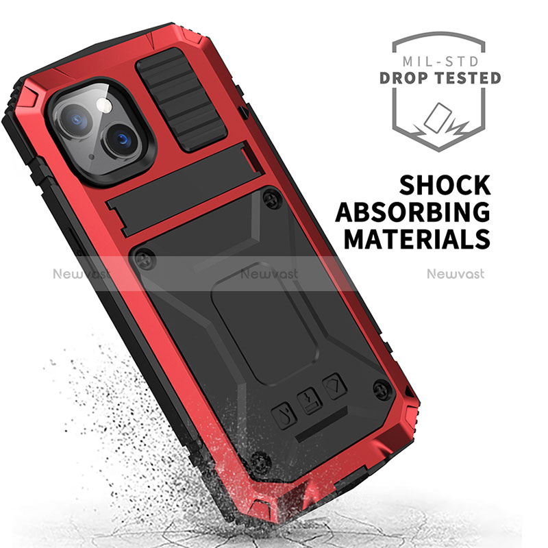 Luxury Aluminum Metal Cover Case 360 Degrees RJ1 for Apple iPhone 15