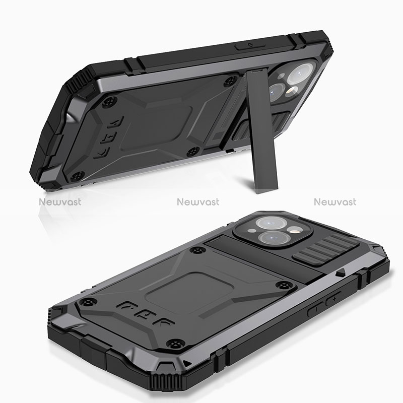 Luxury Aluminum Metal Cover Case 360 Degrees RJ4 for Apple iPhone 15 Plus
