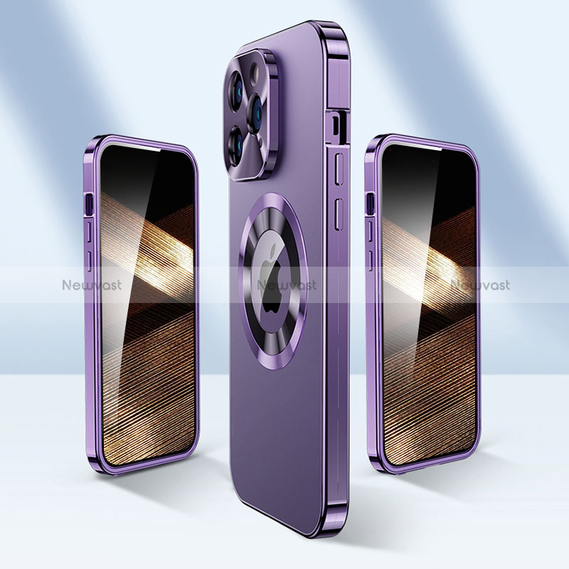 Luxury Aluminum Metal Cover Case 360 Degrees with Mag-Safe Magnetic P01 for Apple iPhone 13 Pro Max