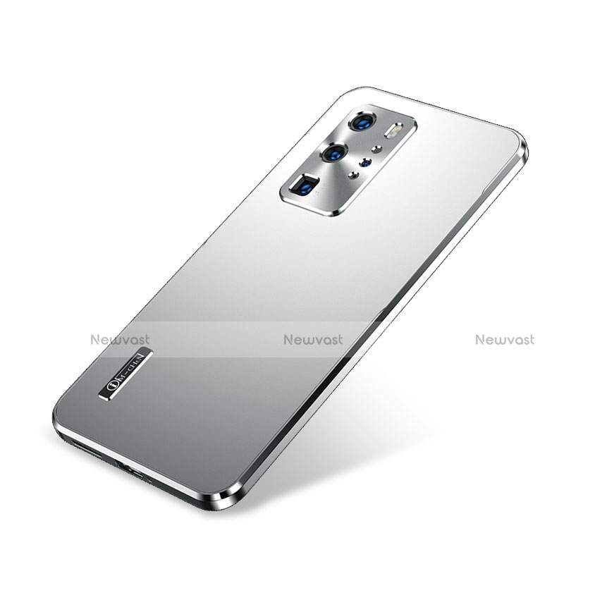 Luxury Aluminum Metal Cover Case A01 for Huawei P40 Pro Silver