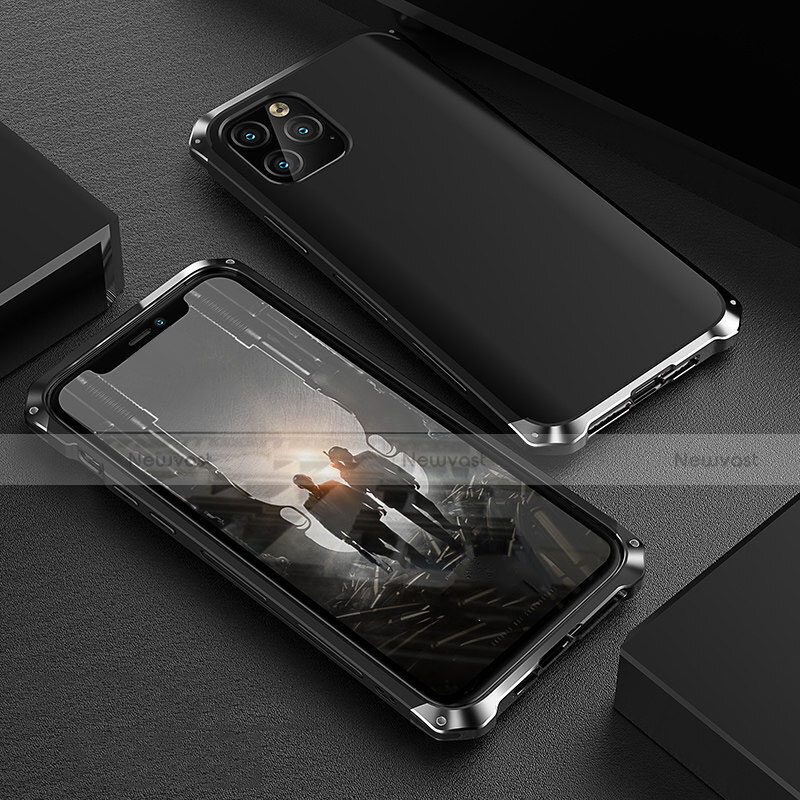 Luxury Aluminum Metal Cover Case for Apple iPhone 11 Pro Max Black